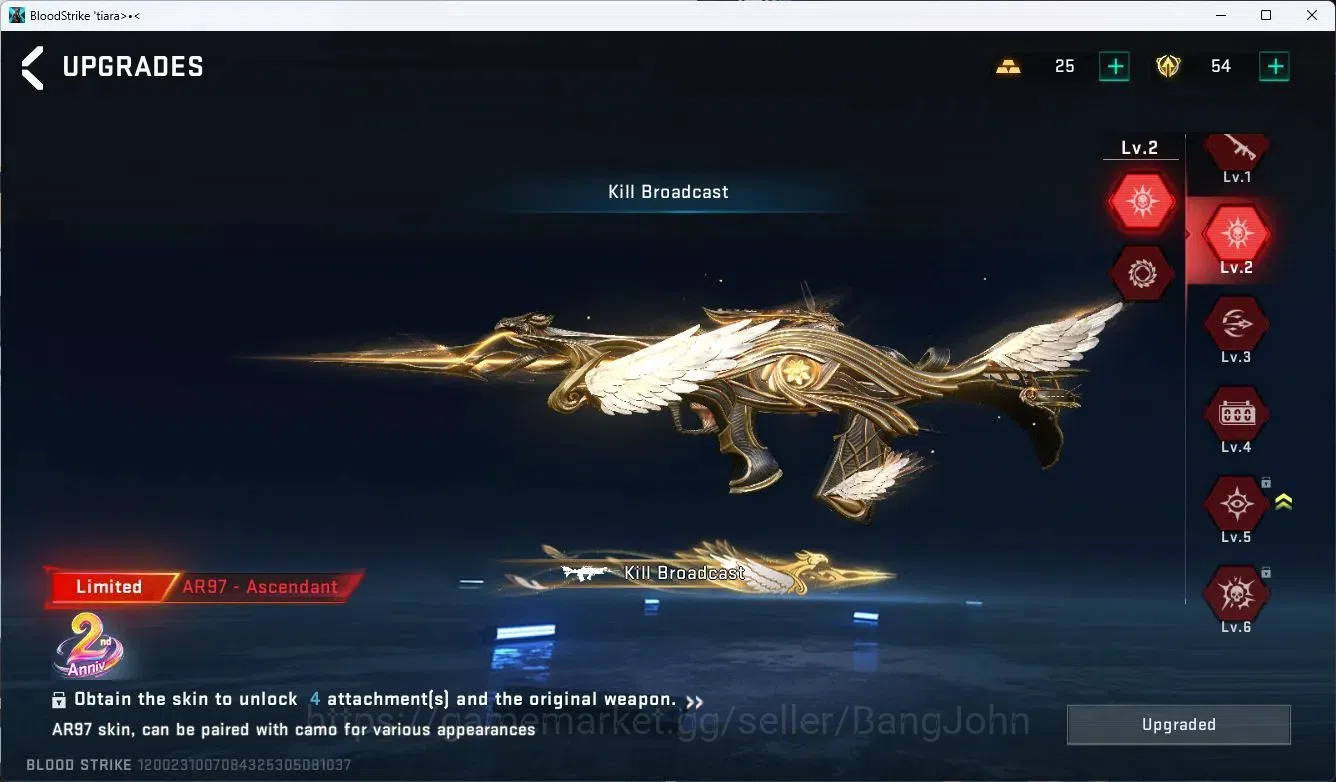 Blood Strike Accounts ASIA COLLAB=KAR98K|LIMITED=AR97,MP7|ULTRA=SPEAR,M1 image 13