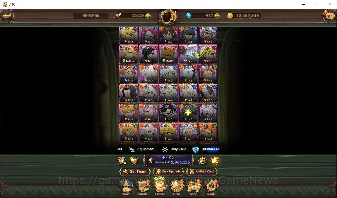 The Seven Deadly Sins: Grand Cross Accounts Asia|8M CC|917 Dm|5 LR+8 UR+Many Collab|Roxy6/6,Me image 6