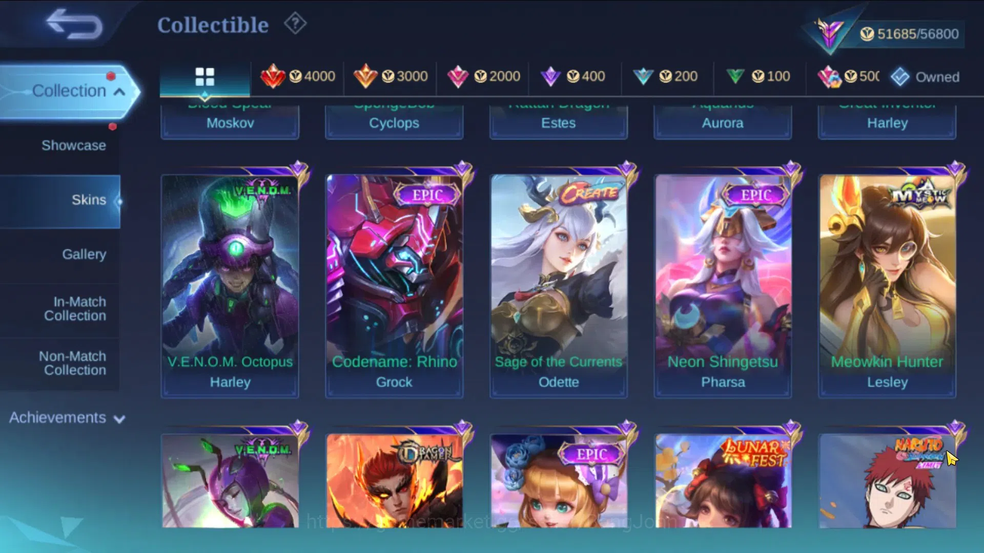 Mobile Legends: Bang Bang Accounts Global|Hero 96 Skin 221|Renowned|CC Natalia|Lbox S image 6