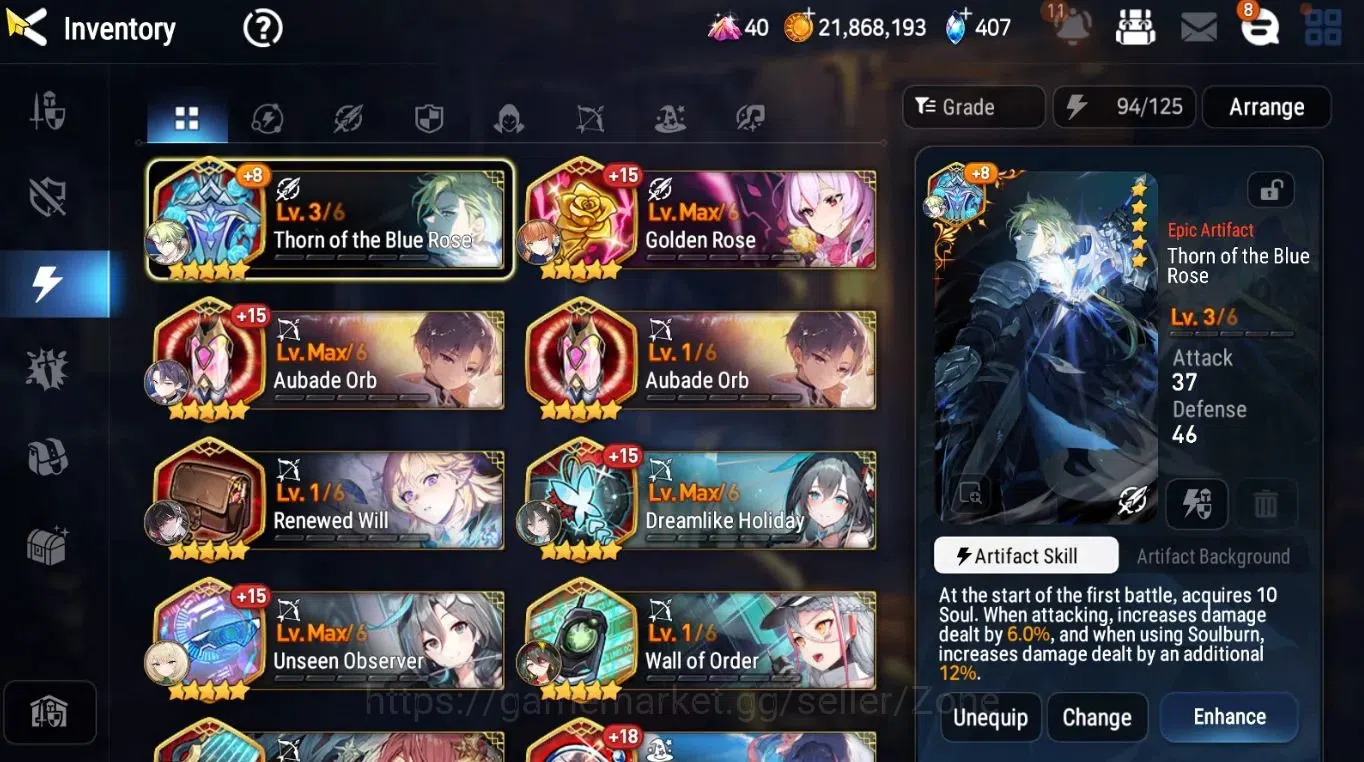 Epic Seven Accounts Global Unverif|ML heroes: Ruele, L.C. Bellona, F.  image 9