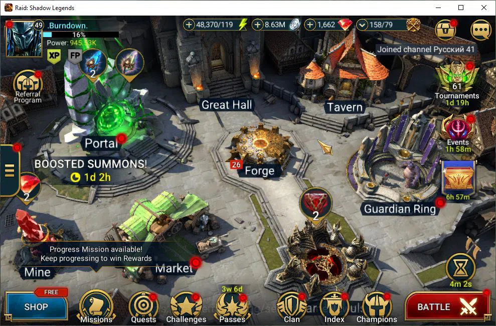 Raid: Shadow Legends Mid-Game Lv49 945K Power|1 Mythic(Ashnar)+28 Legendary(Ninj image 1