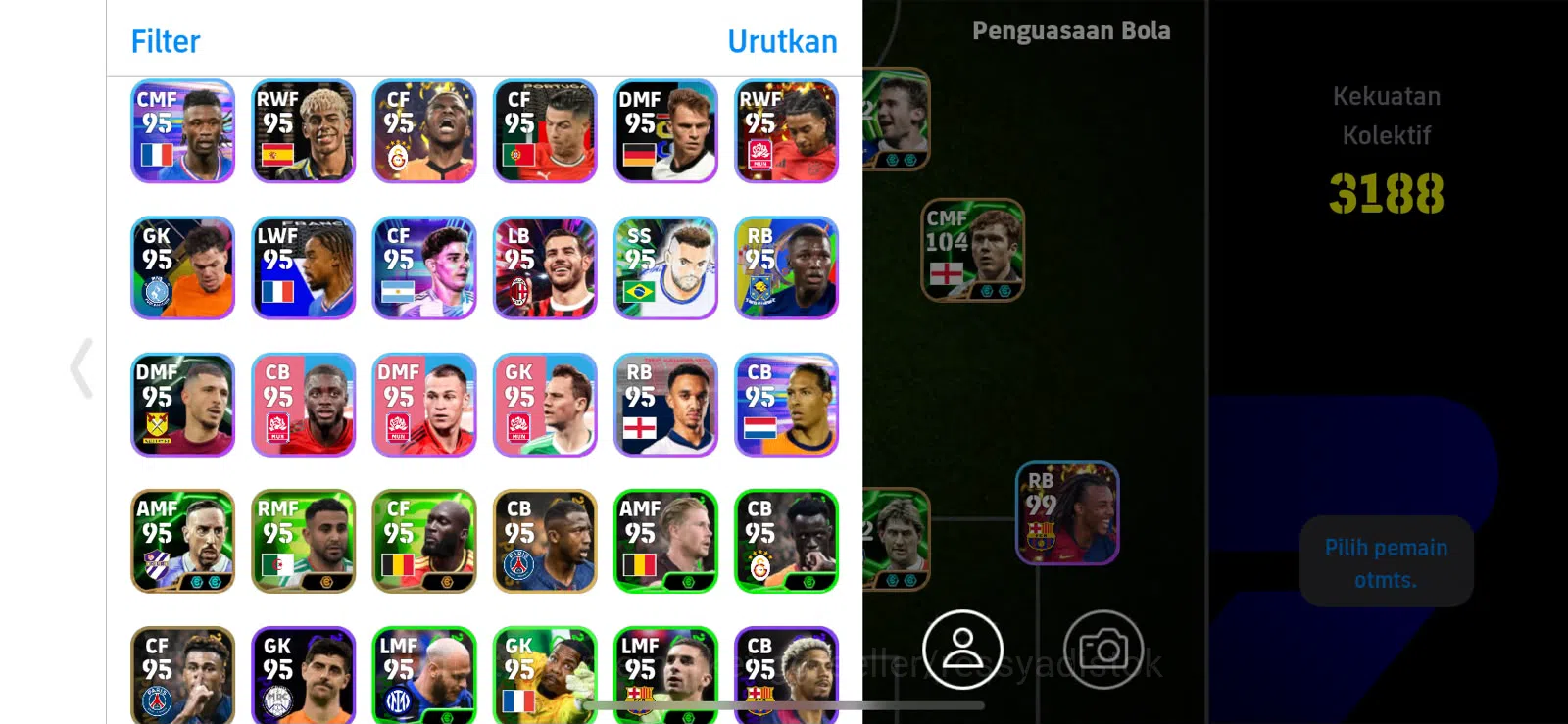 eFootball Accounts Legends & Iconic Players EFOOTBALL 2026 | BIG TIME NEYMAR, DAVID VILLA, BIG TIME R CARLOS, PAUL SCHOLES 3