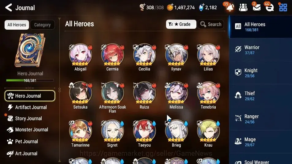 Epic Seven Accounts GLOBAL Unverif|10 ML(Har Setti,NM Luna,BW Iseria,E image 7
