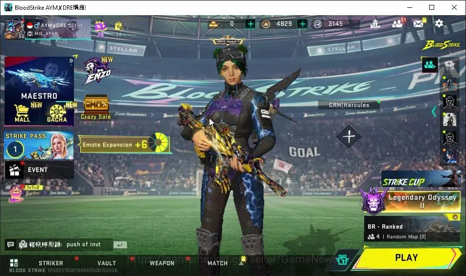 Blood Strike Accounts ASIA|ETERNAL DEagle|Collab 7DS[AK47,KAG-6,Kar98k,Q image 1