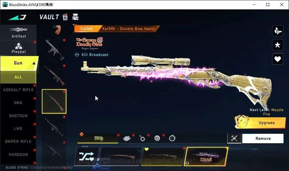 Blood Strike Accounts ASIA|ETERNAL DEagle|Collab 7DS[AK47,KAG-6,Kar98k,Q image 20