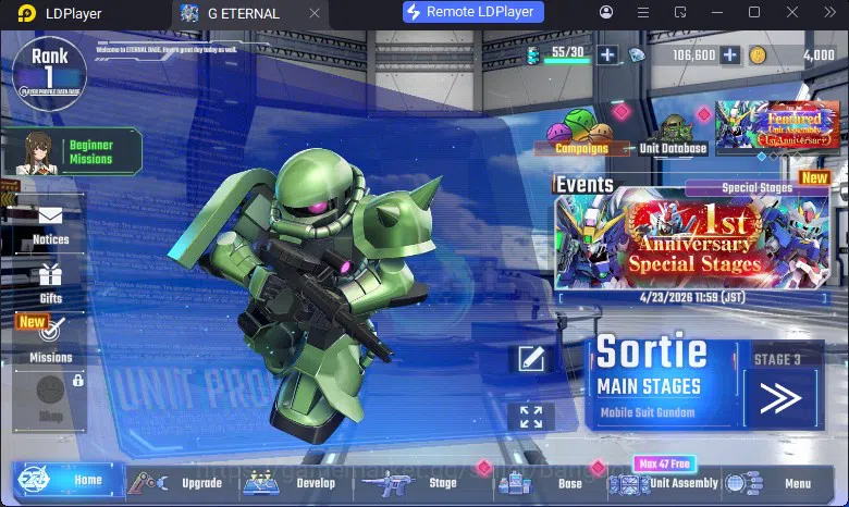 Global Rank 1 | FreshStory | 106+K Diamond, Selector Banner On, 8Gundam SSR+ 1Supp SSR | Gacha Acc, LogBandai Check SS RA225B SD Gundam G Generation ETERNAL Accounts Global Rank 1 | FreshStory | 106+K Diamond, Selector Banner On, 8Gundam SSR+ 1Supp