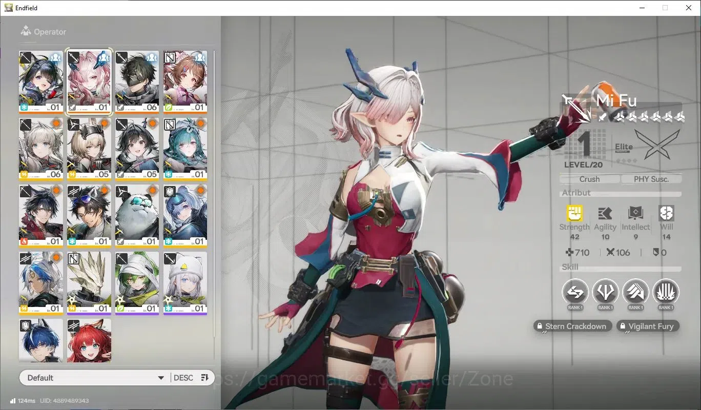Arknights: Endfield Accounts ASIA |Fresh Starter|Lv 3|2 Limit+2 Sign (MiFu+Sign,Tangtang)+Ardelia|Oro 1.6k ,Arsenal 3.8k 1