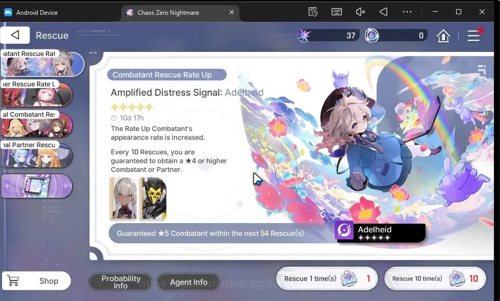 Chaos Zero Nightmare Accounts GLOBAL|Lv 41|12 SSR[Tiphera+Sign,Heidemarie,Nine,H image 17