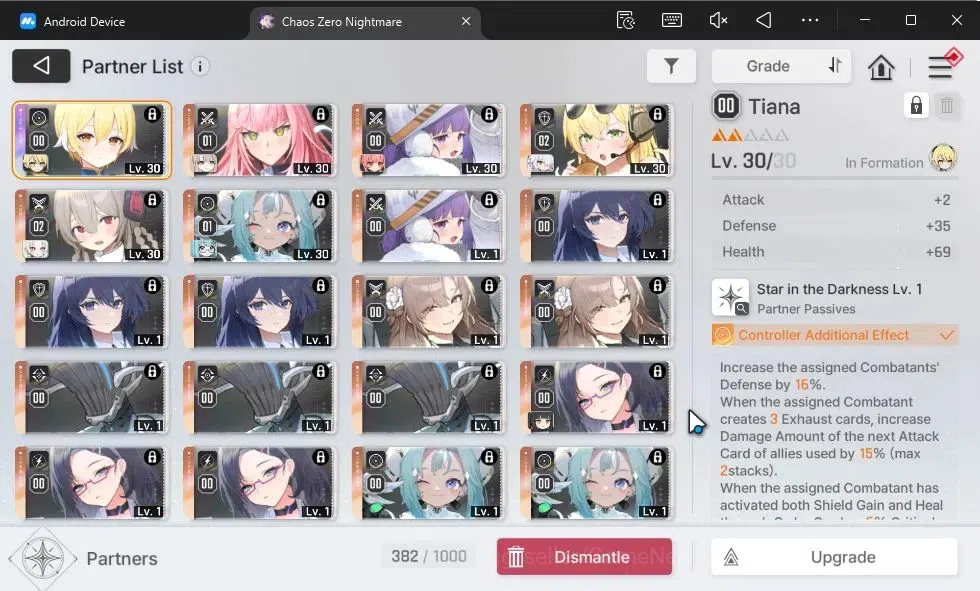 Chaos Zero Nightmare Accounts GLOBAL|Lv 41|12 SSR[Tiphera+Sign,Heidemarie,Nine,H image 7