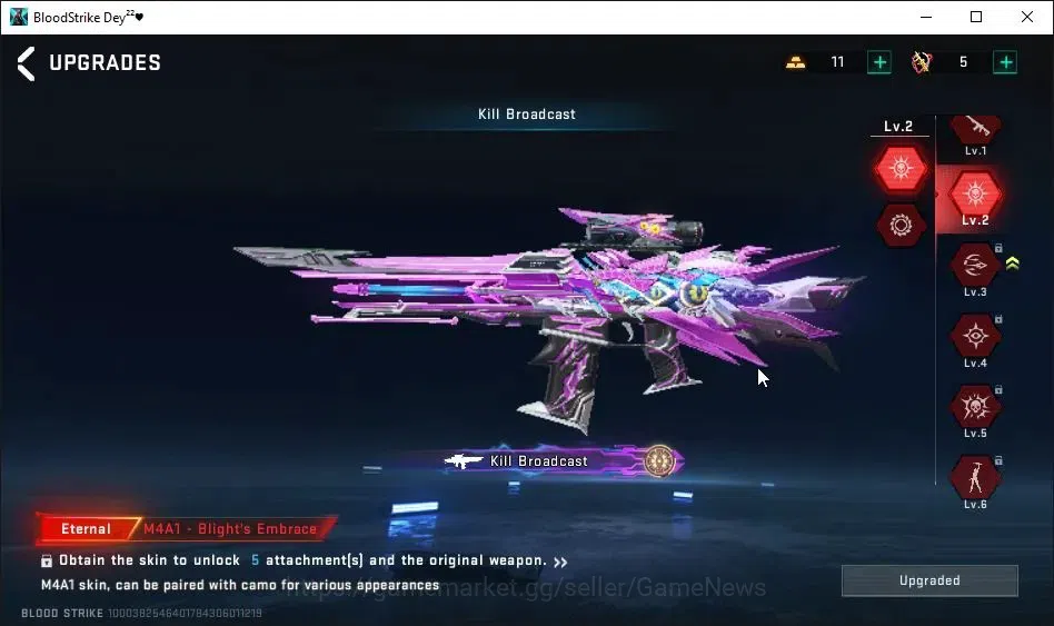 Blood Strike Accounts AMERICA|5 ETERNAL[KATYA,M4A1 Lv2,KAG-6 Lv3,QBZ95 L image 9