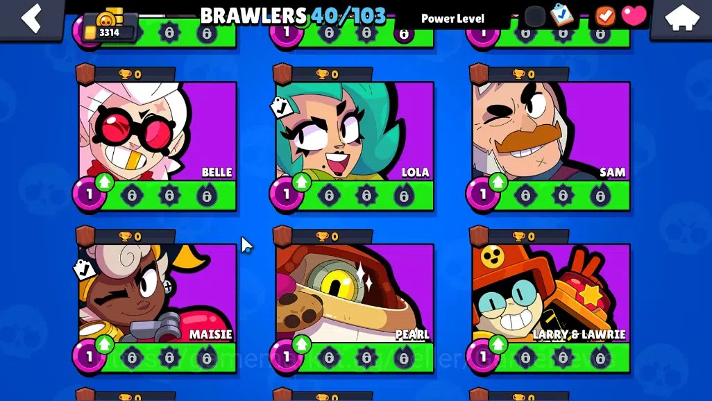 Brawl Stars Accounts 3314 Trophy|40 Brawlers 7 Max|Colt Full Buffies|4k image 12