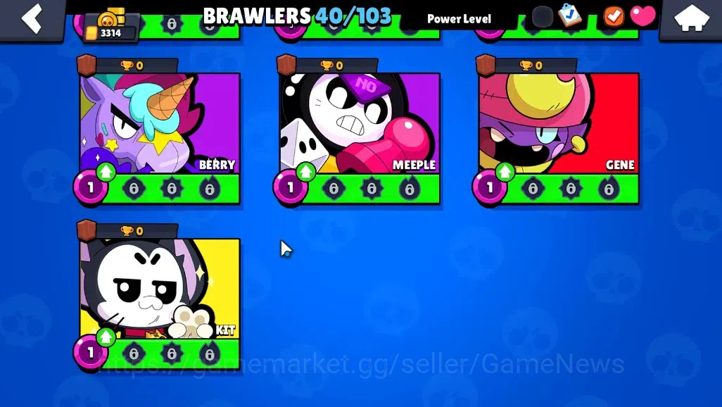 Brawl Stars Accounts 3314 Trophy|40 Brawlers 7 Max|Colt Full Buffies|4k image 13