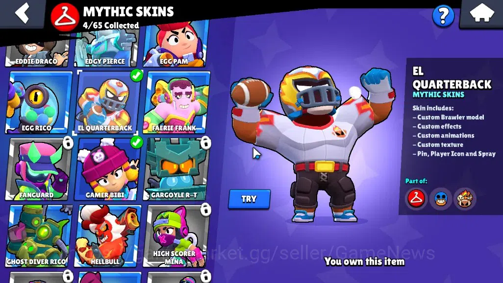 Brawl Stars Accounts 3314 Trophy|40 Brawlers 7 Max|Colt Full Buffies|4k image 15