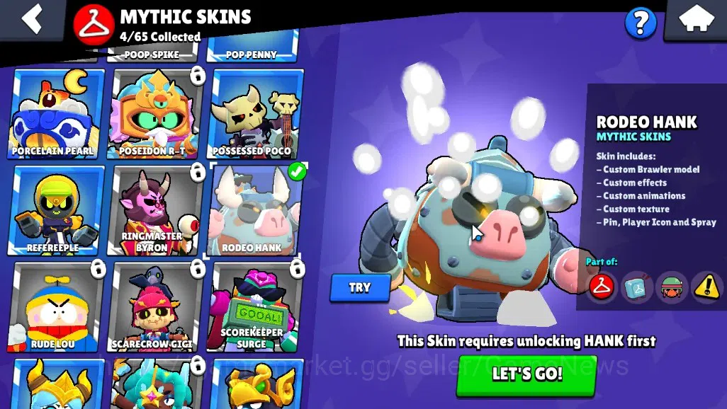 Brawl Stars Accounts 3314 Trophy|40 Brawlers 7 Max|Colt Full Buffies|4k image 17