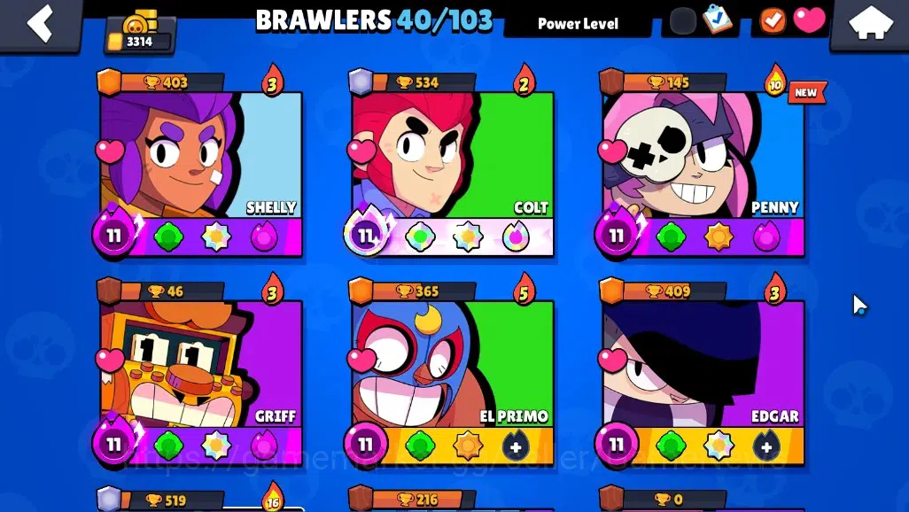 Brawl Stars Accounts 3314 Trophy|40 Brawlers 7 Max|Colt Full Buffies|4k image 7
