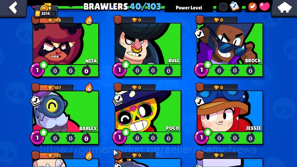 Brawl Stars Accounts 3314 Trophy|40 Brawlers 7 Max|Colt Full Buffies|4k image 9