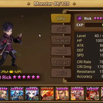 Summoners War: Sky Arena Accounts End-Game ASIA Lv100 2LND (Rick,Manannan)35 NB5 (Leo,Teshar,Liam,Ereshion,Seara,Oliver etc