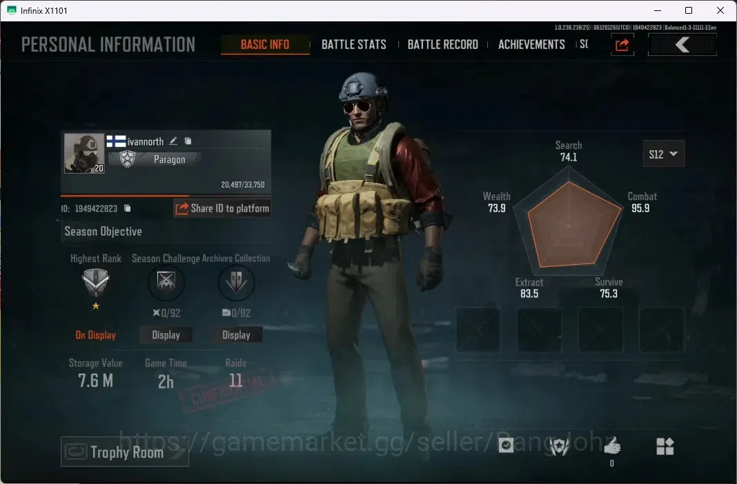 Arena Breakout Accounts Mobile | LV 20 | SV 7.6 M | CV 6 M | Maelstrom AKM image 1