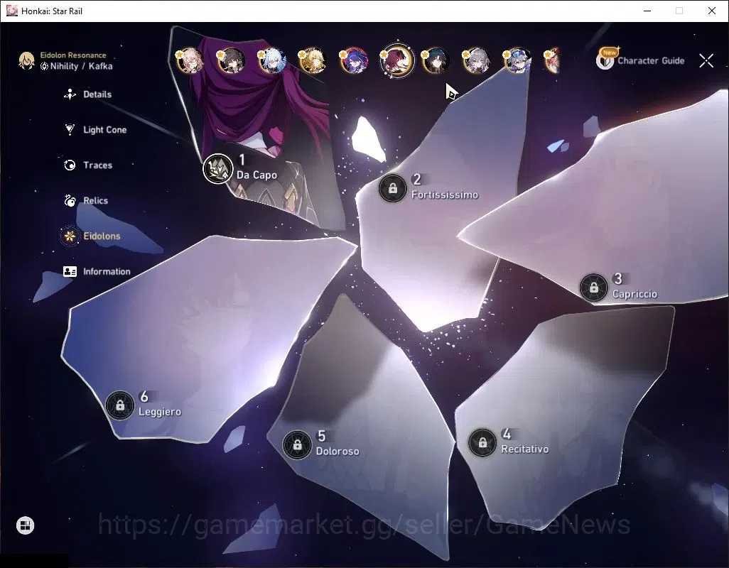 Honkai Star Rail Accounts Asia|TL 58|Free GI|21 Limited|[Kafka E1,Acheron,Ra image 6