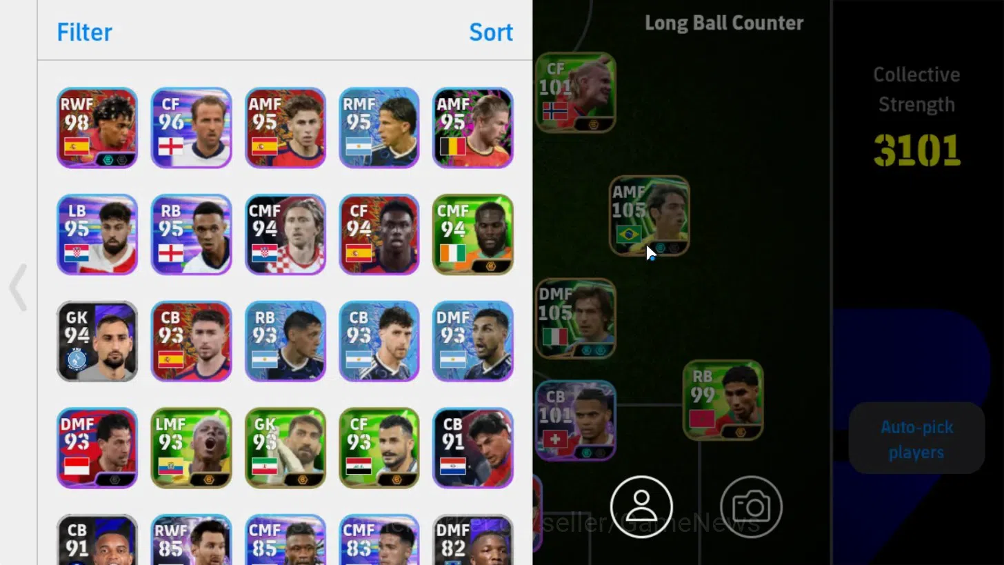 eFootball Accounts Legends & Iconic Players Android|Epic Kaka,Andrea Pirlo,Steven Gerrard,Andriy Shevchenko,ShowTime Manuel 2