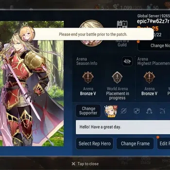 Epic Seven Accounts Starter Global Unverif | Starter|2 ML (ATywin, SN Yulha)|PoH+Bless ON|SS 50|Stigma 8.9K|Arena Bronze