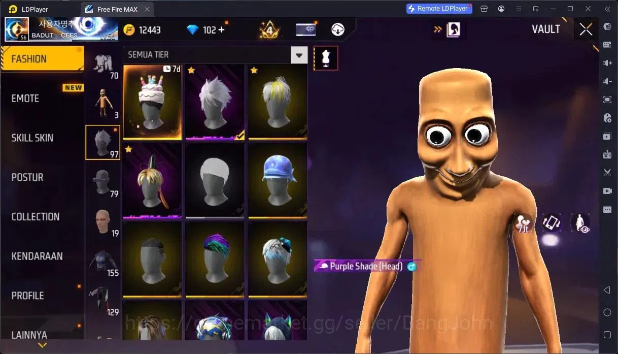 Free Fire Accounts Indonesia | Vault 736 | 3 Evo(SCAR,Thompson,Tinju) image 10