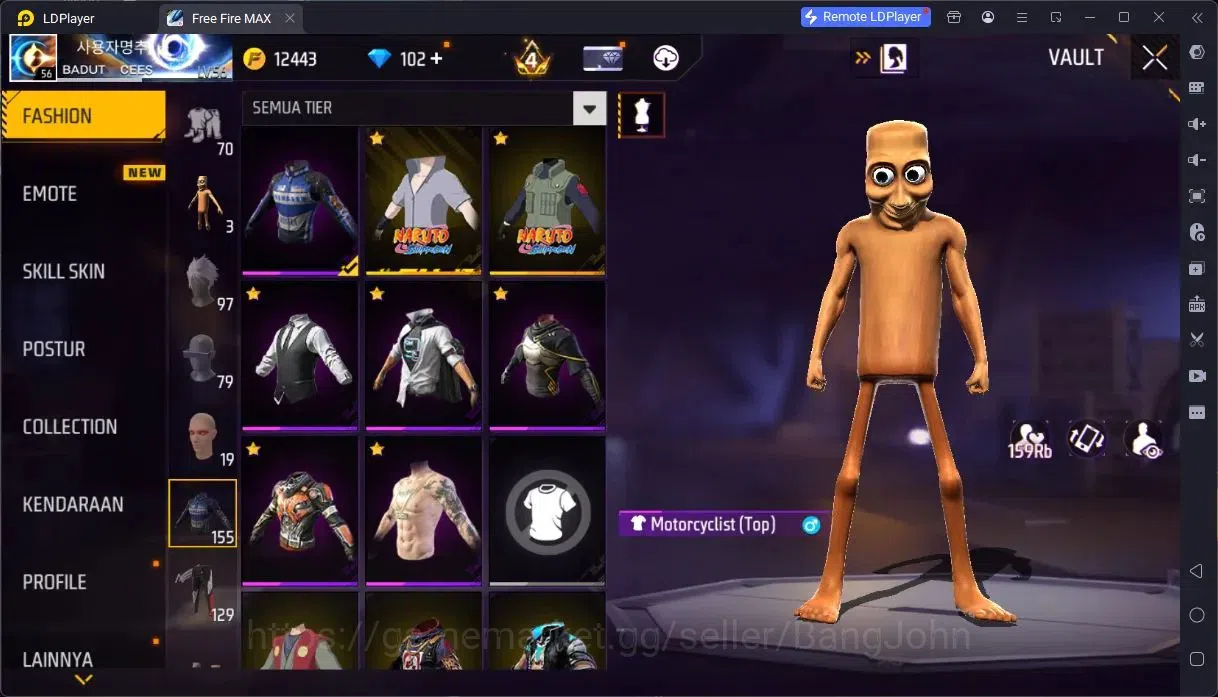 Free Fire Accounts Indonesia | Vault 736 | 3 Evo(SCAR,Thompson,Tinju) image 13
