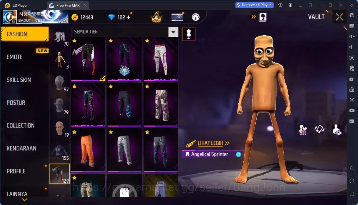 Free Fire Accounts Indonesia | Vault 736 | 3 Evo(SCAR,Thompson,Tinju) image 14