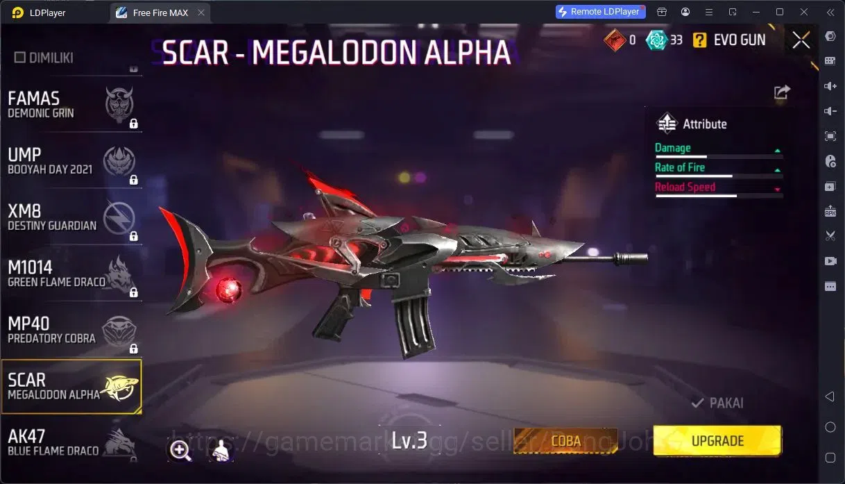 Free Fire Accounts Indonesia | Vault 736 | 3 Evo(SCAR,Thompson,Tinju) image 4