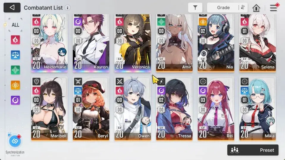 Chaos Zero Nightmare Accounts GLOBAL Lv32|3 SSR[Heidemarie+Sign,Veronica,Kayron] image 3