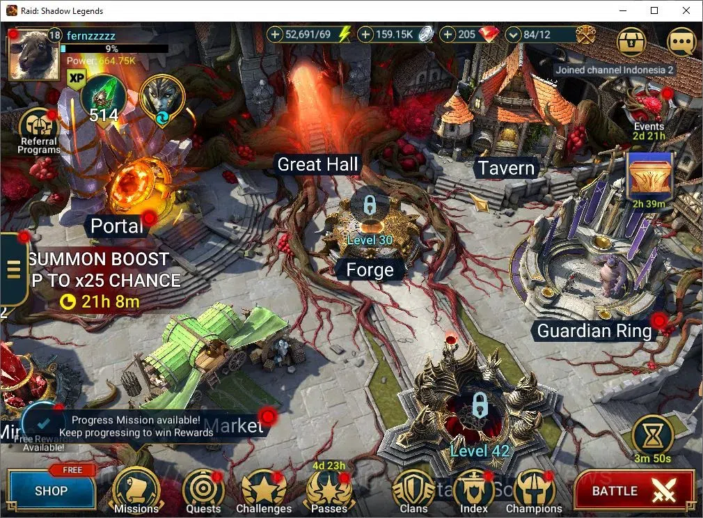 Raid: Shadow Legends Accounts Mid-Game Lv 18|664K Power|18 1