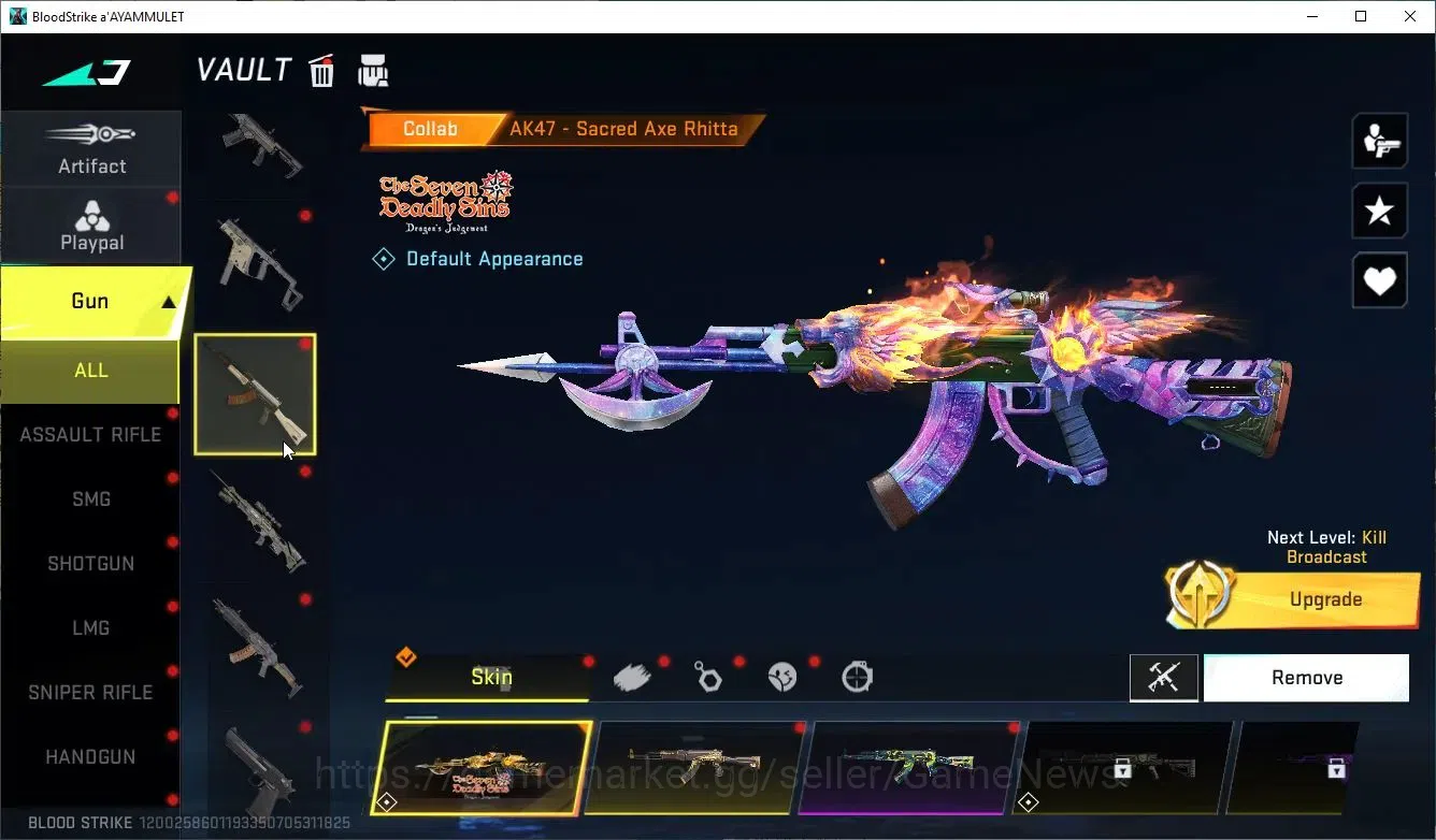 Blood Strike Accounts ASIA|Eternal Desert Eagle-Scorpius|Collab 7DS[AK47 image 12