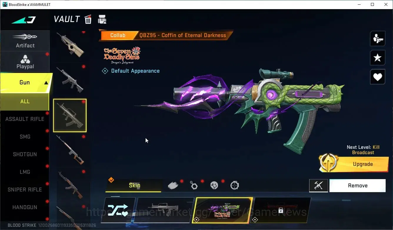Blood Strike Accounts ASIA|Eternal Desert Eagle-Scorpius|Collab 7DS[AK47 image 14
