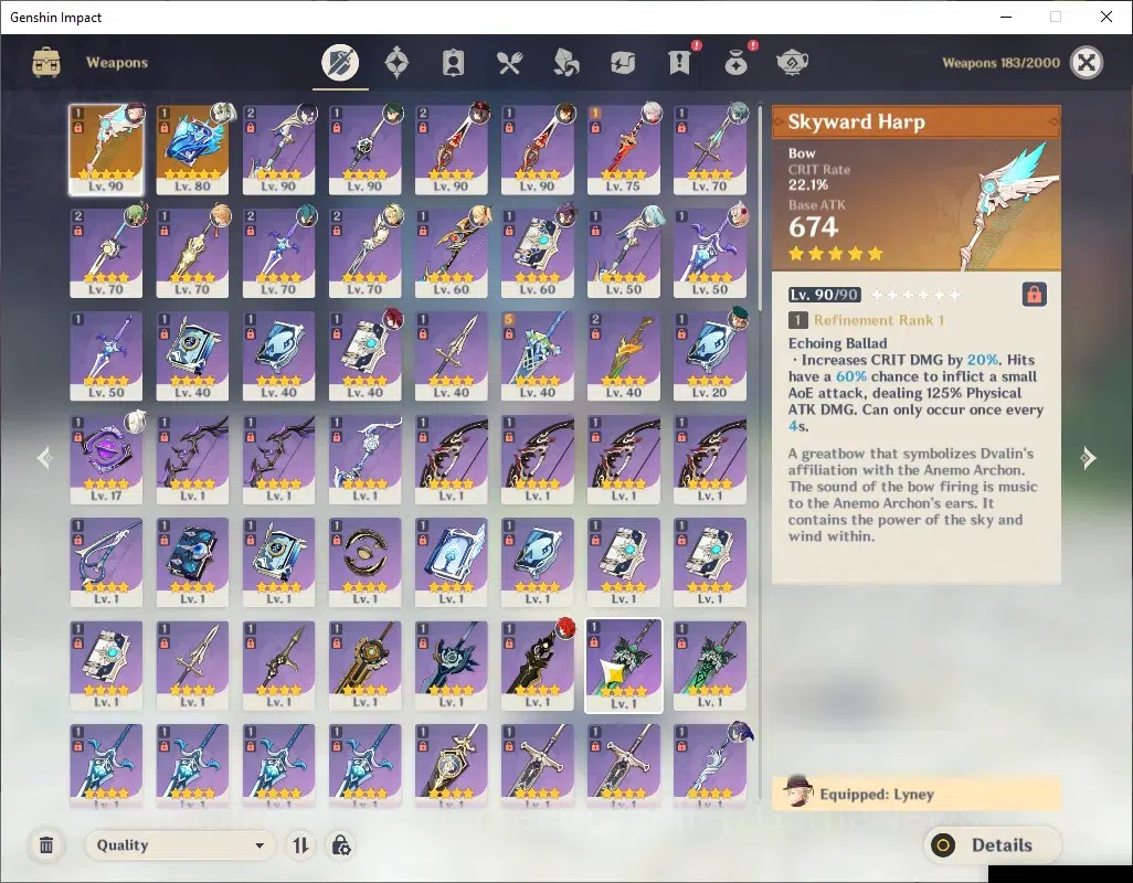 Genshin Impact Accounts ASIA|Free HSR|AR 56|8 Limited + 2 (*5Weapon)|Lohen image 4