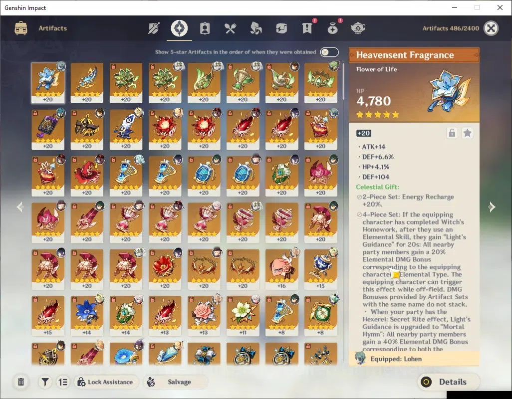 Genshin Impact Accounts ASIA|Free HSR|AR 56|8 Limited + 2 (*5Weapon)|Lohen image 5