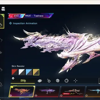 Blood Strike Accounts High-End ASIA | 1 EVO: M4A1-Tiadraco Lv5|Gun: 6 Eternal,3 Limited,3 Ultra Melee|5 Collab