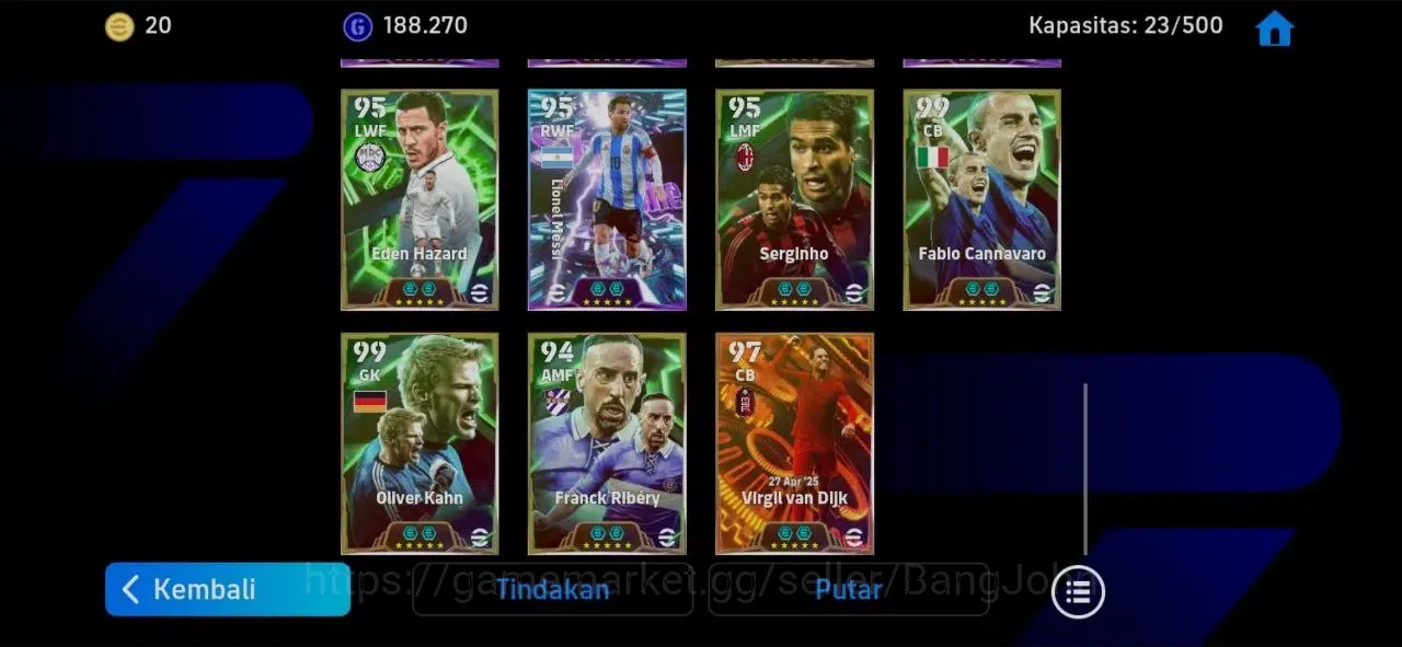 eFootball Accounts Mobile|PW 3181|Epic Shevchenko,Gerrard,Zanetti,Dio image 7