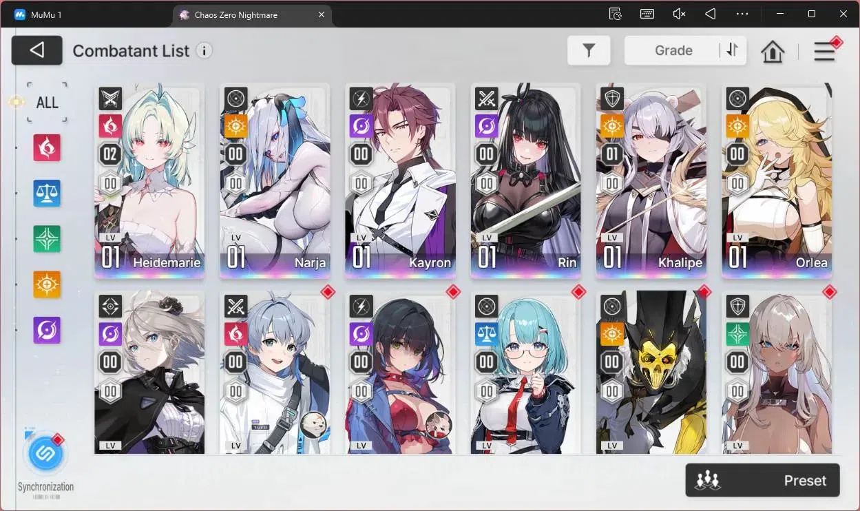 Chaos Zero Nightmare Accounts ASIA | Lv54 | 7 SSR | Heidemarie ME 2 | Selector O image 10