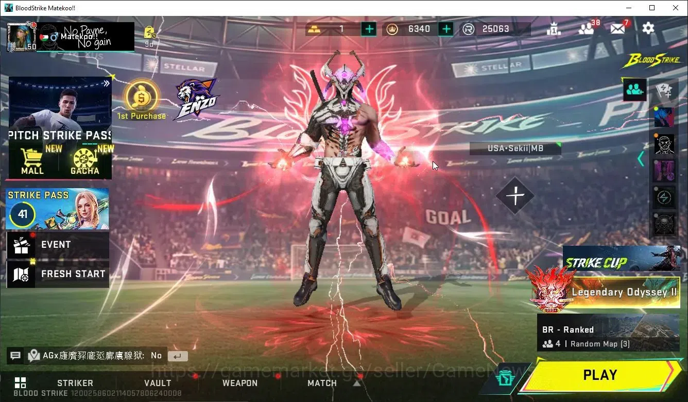 Blood Strike Accounts ASIA|Collab TOKYO REVENGE FN2000+5 ULTRA[Zero,Krak image 1