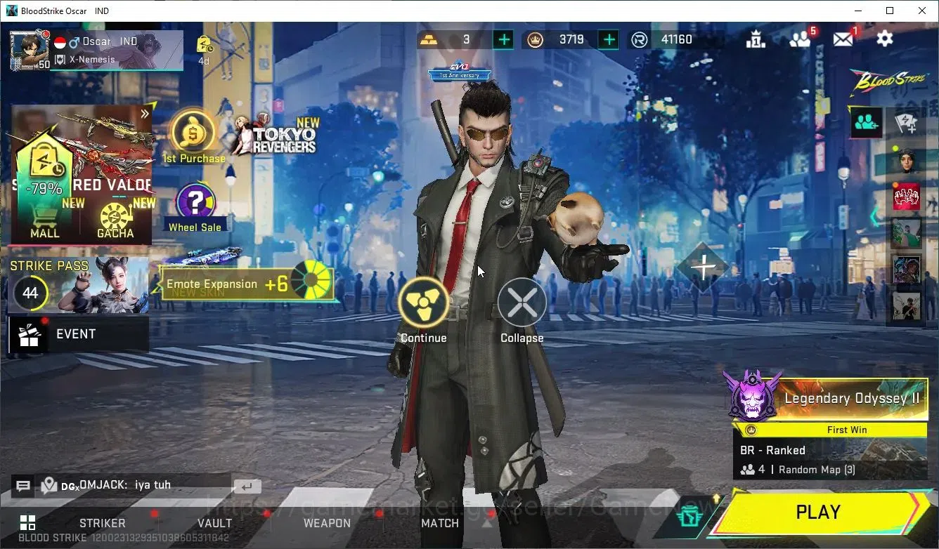 Blood Strike Accounts ASIA|Eternal Desert Eagle-Scorpius|Melee 2 (One Ha image 1
