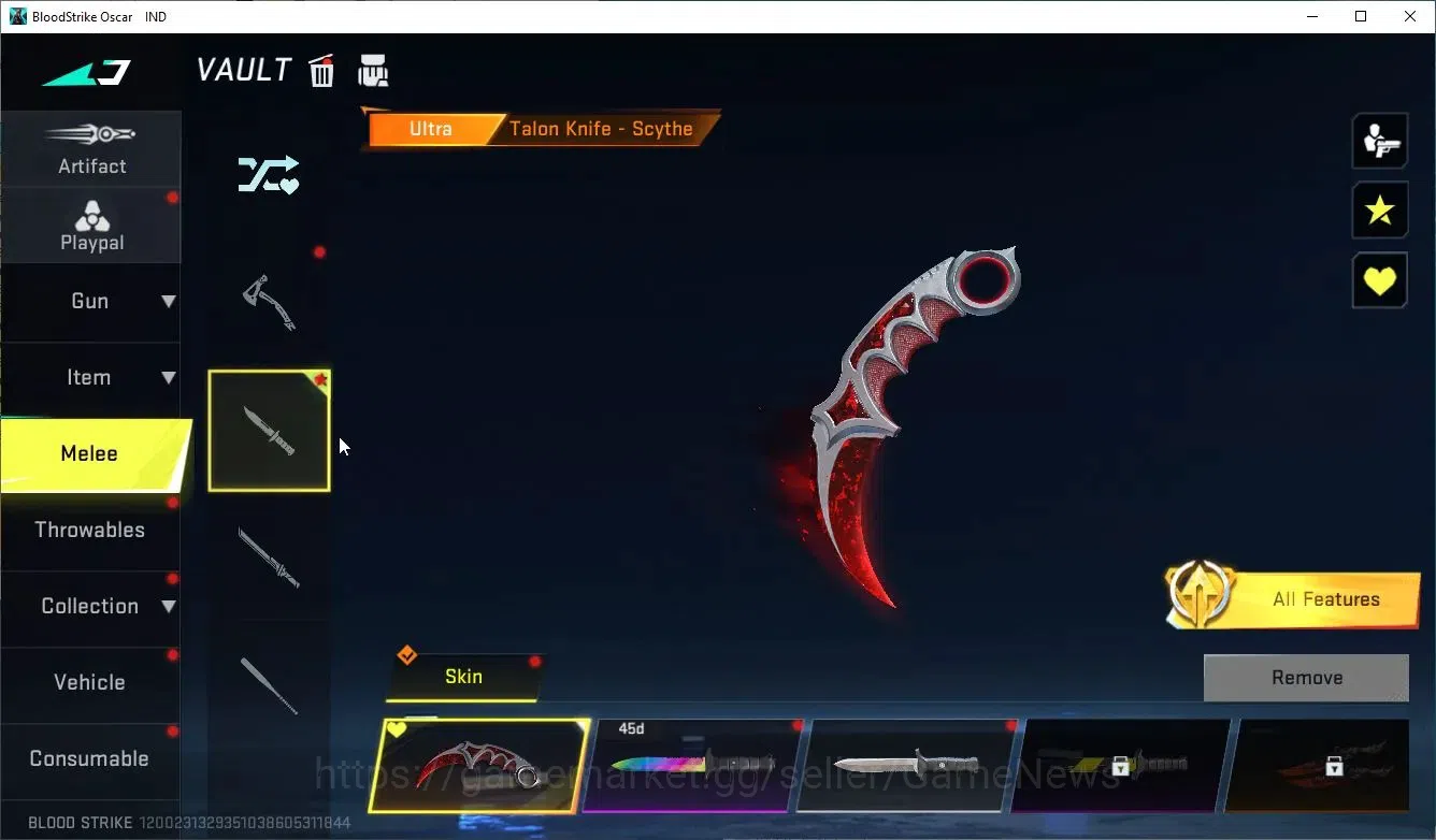 Blood Strike Accounts ASIA|Eternal Desert Eagle-Scorpius|Melee 2 (One Ha image 11