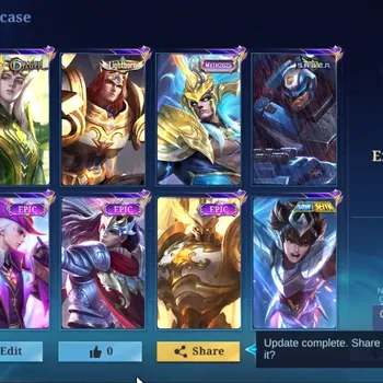 Mobile Legends: Bang Bang Accounts Collector Hero 132|Skins 212|Ex Immo 113|Recal Seal Anvil Crawlers|P Ace Fanny,LiBorn