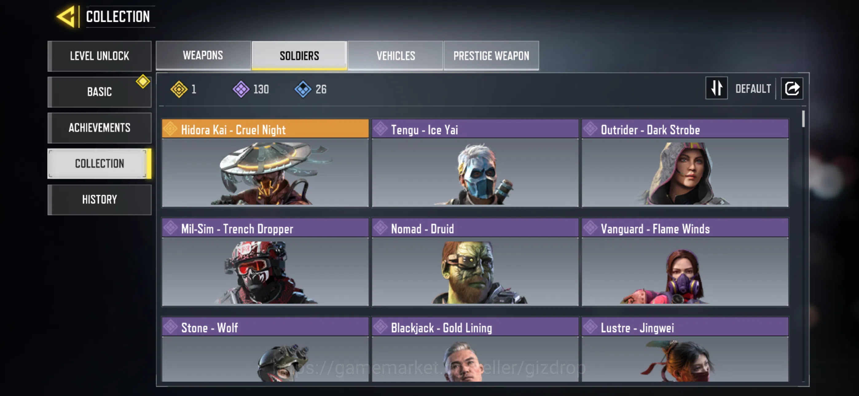 Call of Duty: Mobile Accounts 5 mythics  | 17 leggy | prestige weapon| 1 leggy s image 4