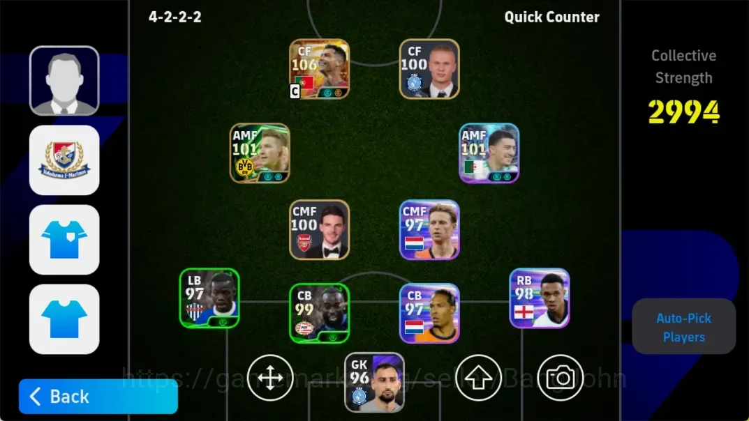eFootball Accounts Legends & Iconic Players Android|PW2994|BigT CristianoRonaldo,EpicMarcoReus,Showtime Lionelmessi 1