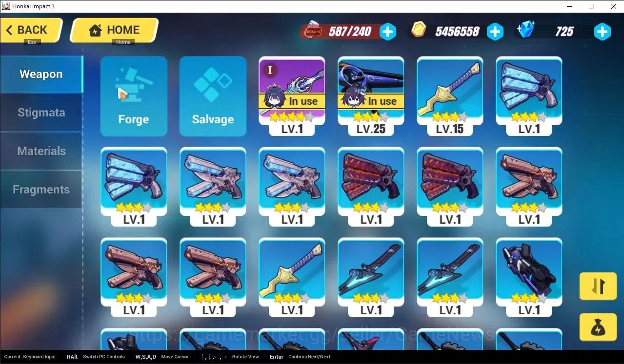 Honkai Impact 3rd Accounts SEA Lvl 25|Starter|1 Full Set (Raiden Mei Xentinel image 4