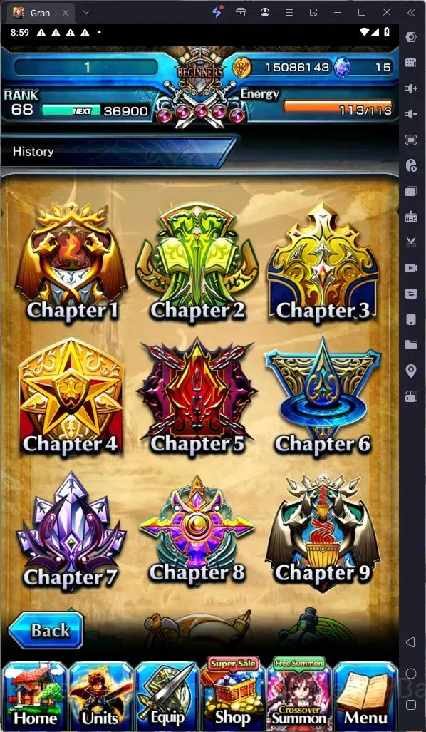 Grand Summoners Accounts Global | Rank 68 | Demon Edge Berwick LV120 TW, De image 5