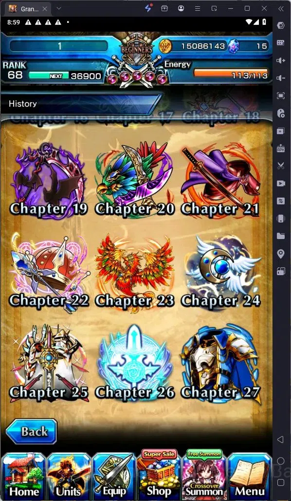 Grand Summoners Accounts Global | Rank 68 | Demon Edge Berwick LV120 TW, De image 7