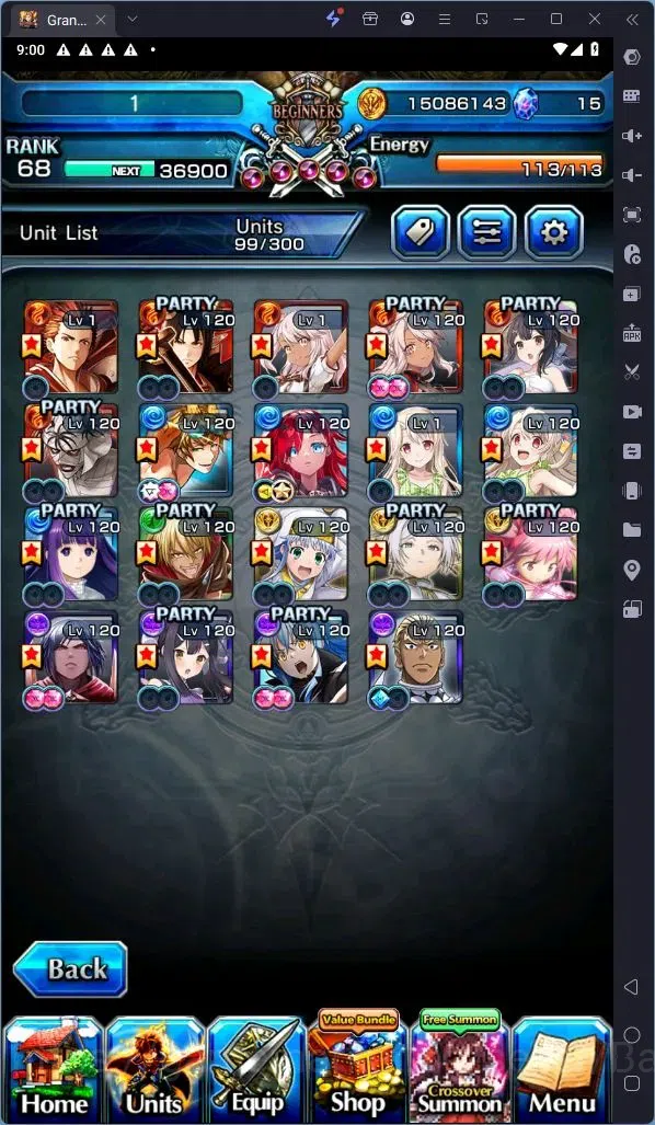 Grand Summoners Accounts Global | Rank 68 | Demon Edge Berwick LV120 TW, De image 9