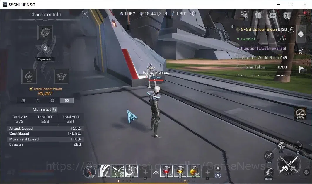 RF Online Next Accounts Starter Anka 3 | Lvl 47 | 1K Diamond + 25k CP + 15 image 5