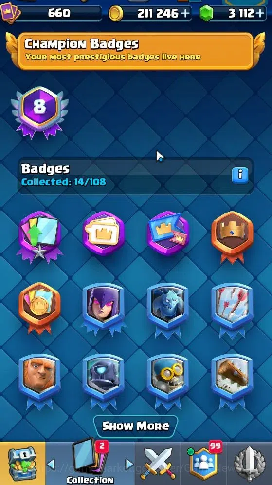 Clash Royale Accounts KTL 10|Trophy 3212|Card 52|1 Hero 3 EVO 10 Epic 20 image 14